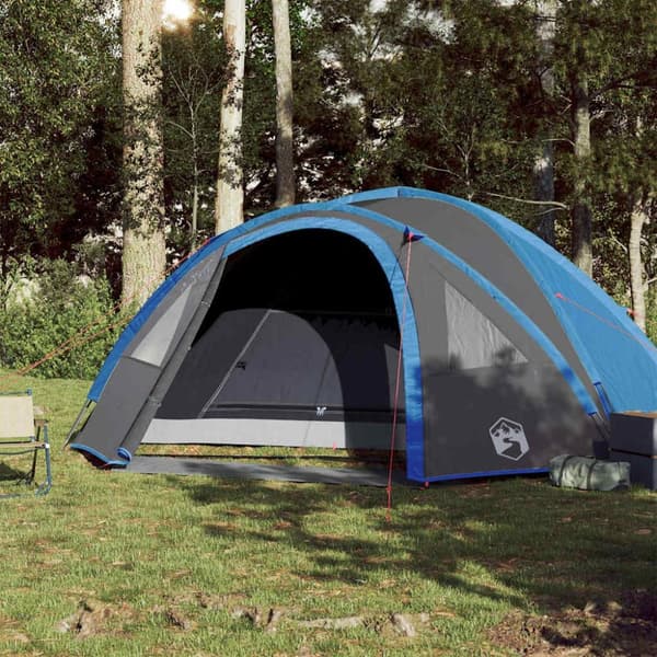vidaXL 4-personers campingtelt vandtæt blå