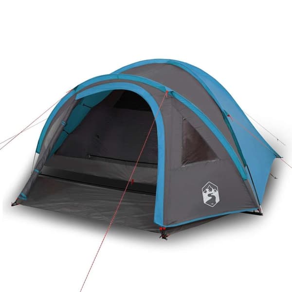 vidaXL 4-personers campingtelt vandtæt blå