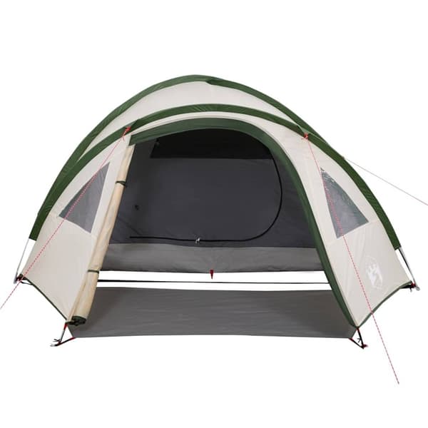vidaXL 4-personers campingtelt vandtæt kuppel grøn