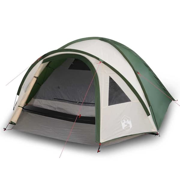 vidaXL 4-personers campingtelt vandtæt kuppel grøn