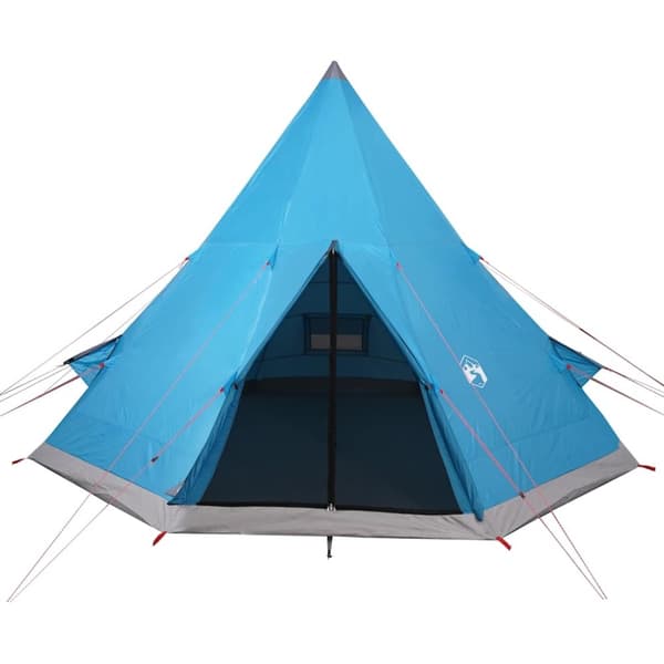vidaXL Campingtelt tipi 4 personer blå vanntett