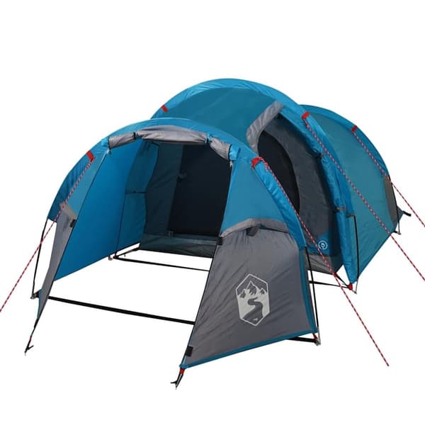 vidaXL Tunneltelt for camping 2 personer blå vanntett