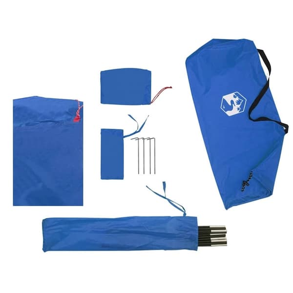 vidaXL Strandtelt asurblå 274x178x170/148 cm 185T polyester