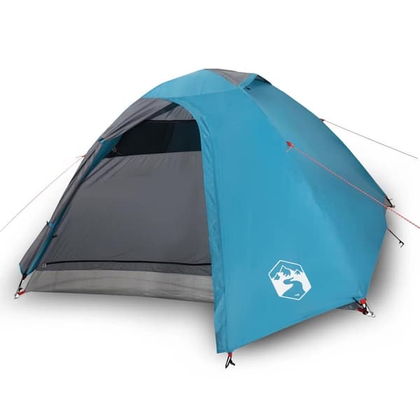 vidaXL 4-personers campingtelt vandtæt blå