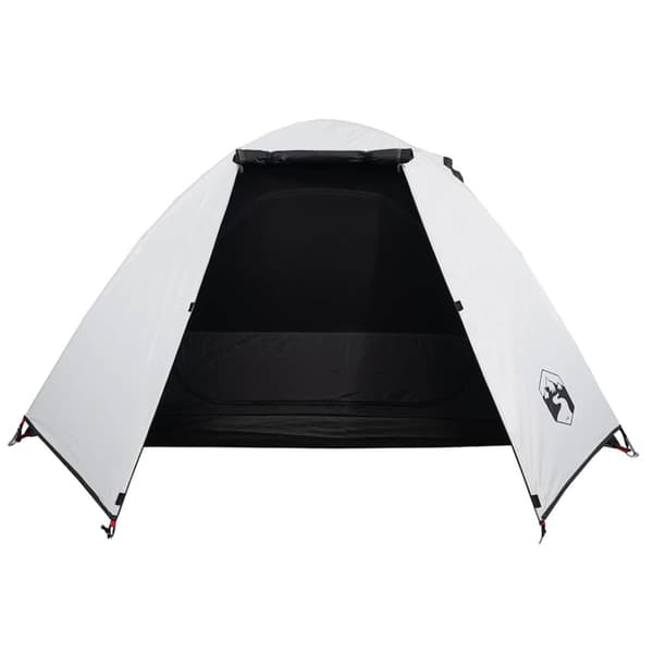 vidaXL Campingtelt for 2 personer hvit blendingsstoff vanntett