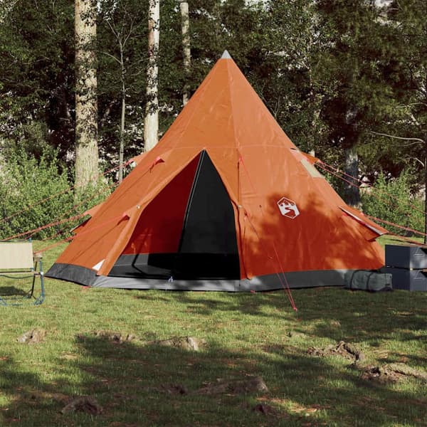 vidaXL 4-personers campingtelt vandtæt orange
