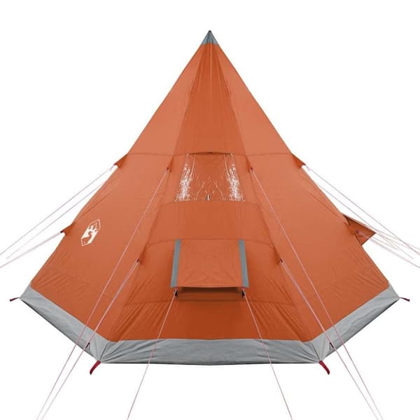 vidaXL 4-personers campingtelt vandtæt orange