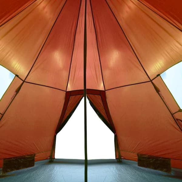 vidaXL 4-personers campingtelt vandtæt orange