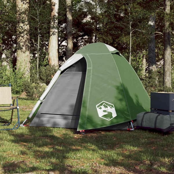 vidaXL Kuppeltelt for camping 2 personer grønn vanntett