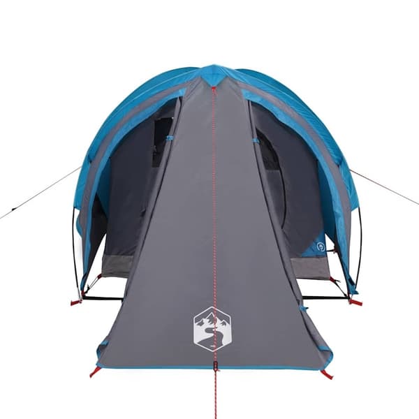vidaXL Kuppeltelt for camping 1 person blå vanntett