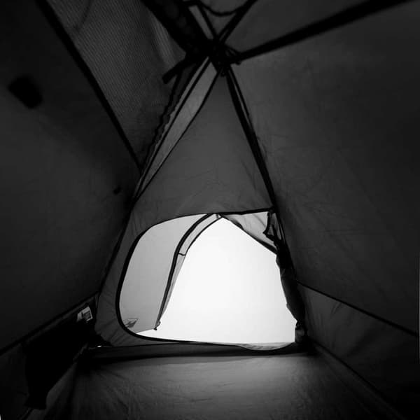 vidaXL 3-personers campingtelt vandtæt mørklægningsstof hvid