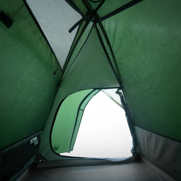 vidaXL Kuppeltelt for camping 3 personer grønn vanntett