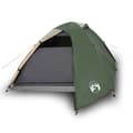 Miniatyrbilde 2 av 11: vidaXL Kuppeltelt for camping 3 personer grønn vanntett