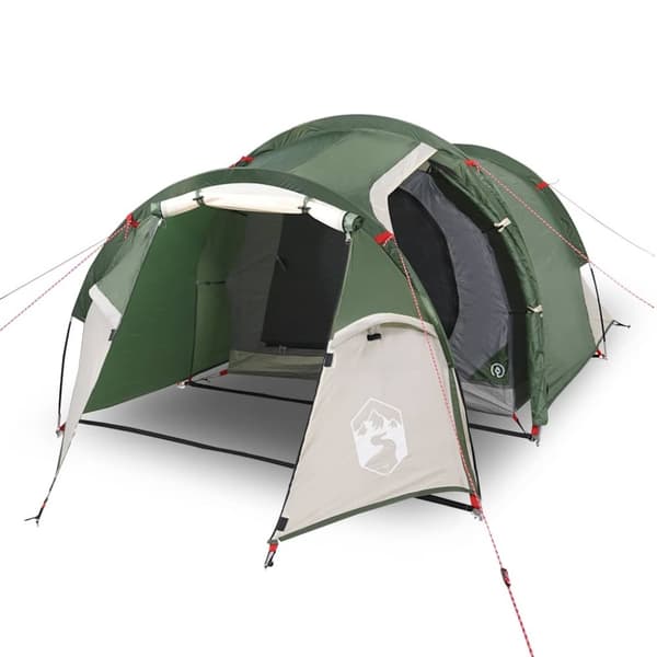 vidaXL 3-personers campingtelt vandtæt grøn