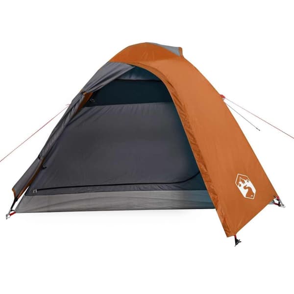 vidaXL 3-personers campingtelt vandtæt kuppel orange
