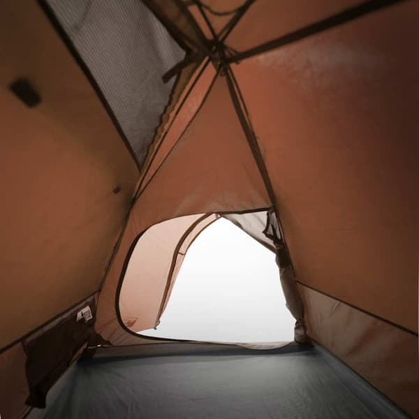 vidaXL 3-personers campingtelt vandtæt kuppel orange