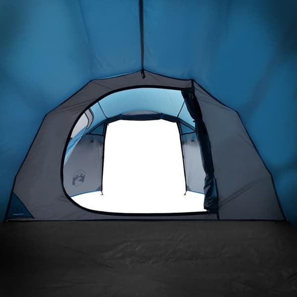vidaXL Campingtält tunnel 3 personer blå vattentätt