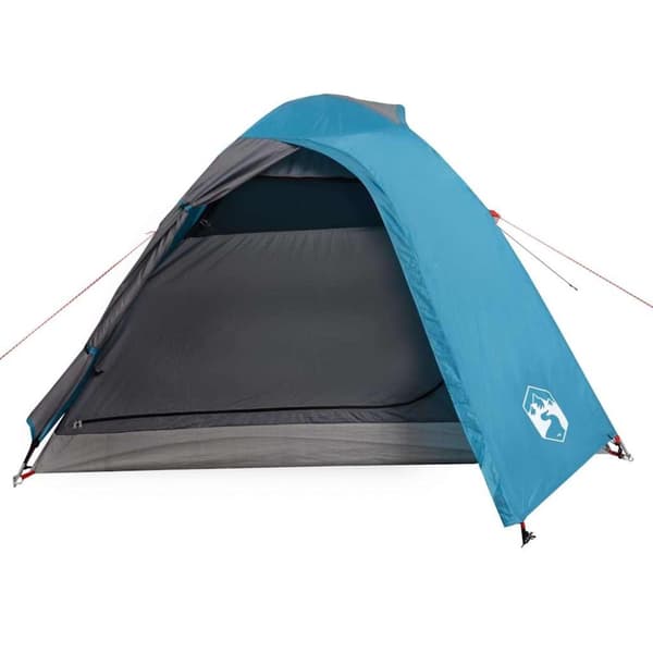 vidaXL Kuppeltelt for camping 3 personer blå vanntett