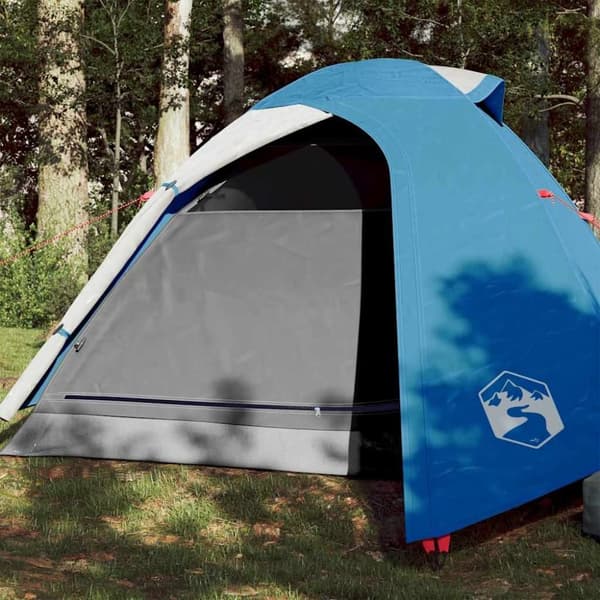 vidaXL Kuppeltelt for camping 3 personer blå vanntett