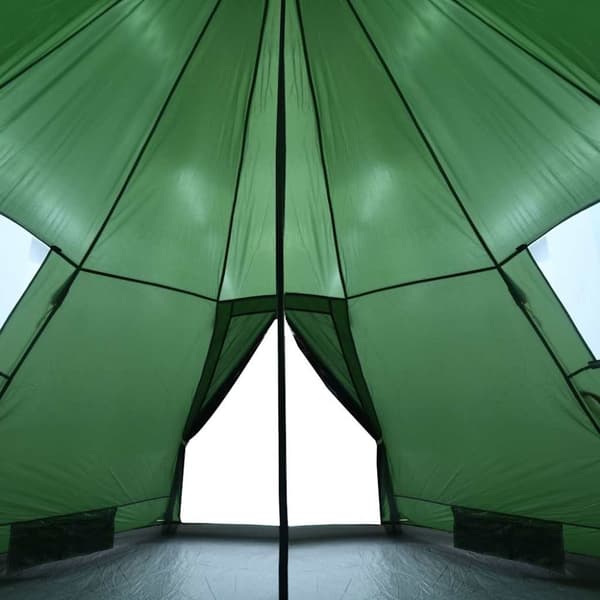 vidaXL Tipi-tält 4 personer grön vattentätt