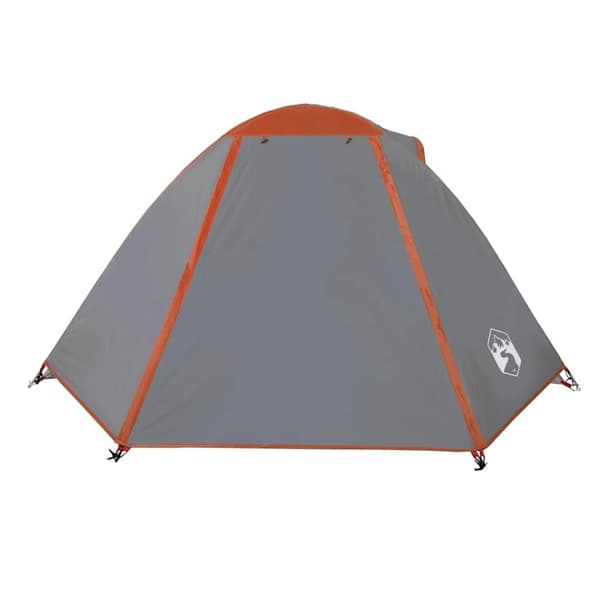 vidaXL Kuppeltelt for camping 2 personer oransje vanntett