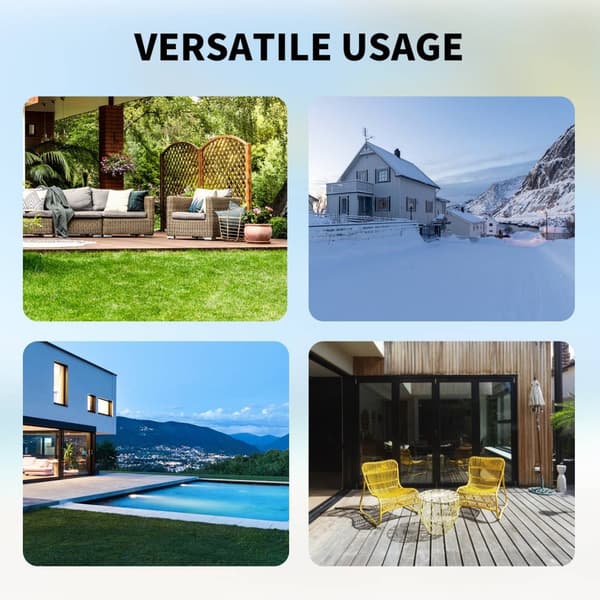 12ftx12ftx7,2ft genomskinligt bubbeltält med ventilation, högkvalitativa material, stort inre utrymme, vindtät, vattentät, bra stabilitet