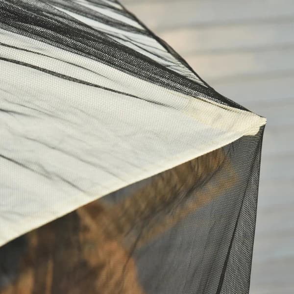 Rootz Mosquito Net - Table Mosquito Net - Parasol - Black