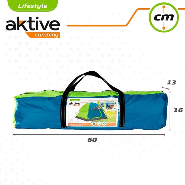 Aktive Tält Iglu 240x210x130 Cm Blå 3 Places