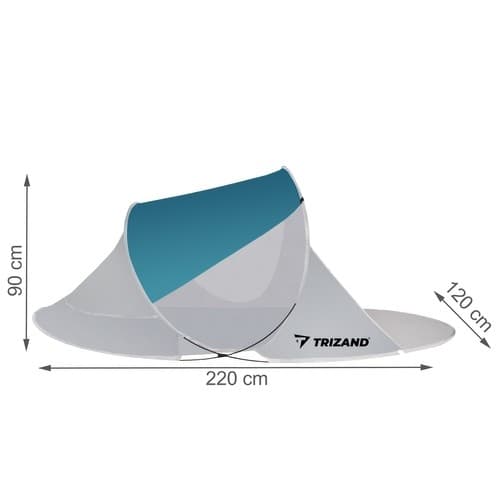 Rantateltta / Pop-Up Teltta / Tuulensuoja - 220x120x90cm