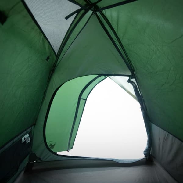 4-personers campingtelt vandtæt kuppel grøn