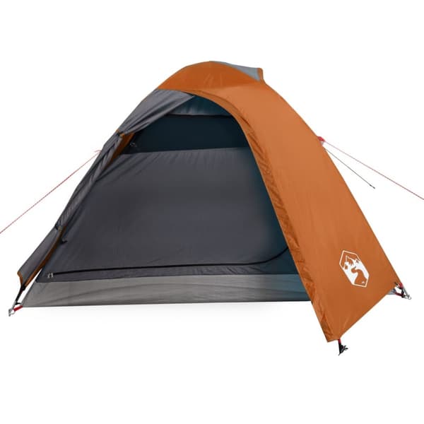 3-personers campingtelt vandtæt kuppel orange