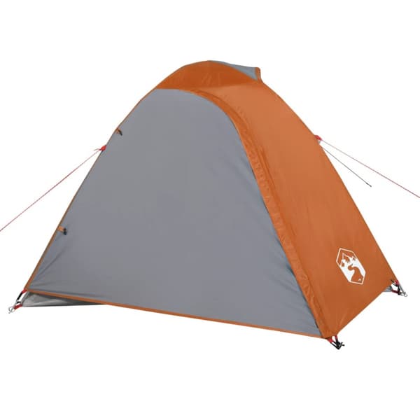 3-personers campingtelt vandtæt kuppel orange