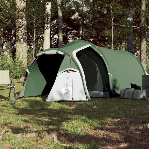 Campingtält tunnel 3 personer grön vattentätt