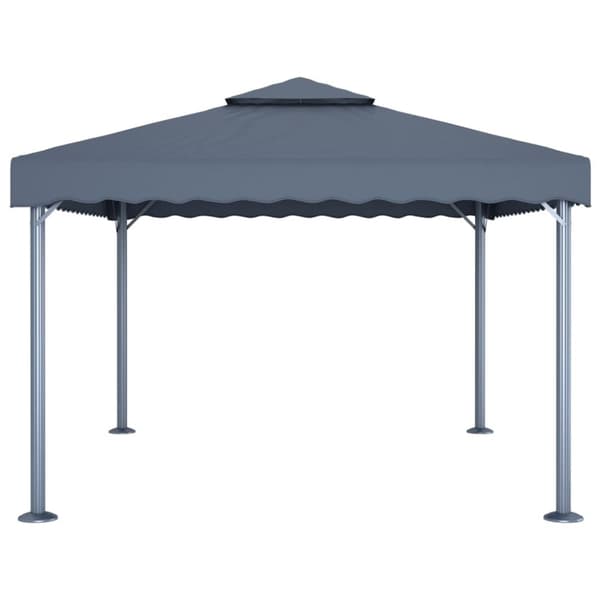 Paviljong 400x300 cm antracit aluminium