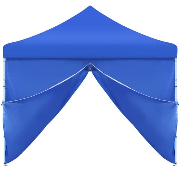 Kokoontaitettava pop-up juhlateltta 8 sivuseinää 3x9 m sininen