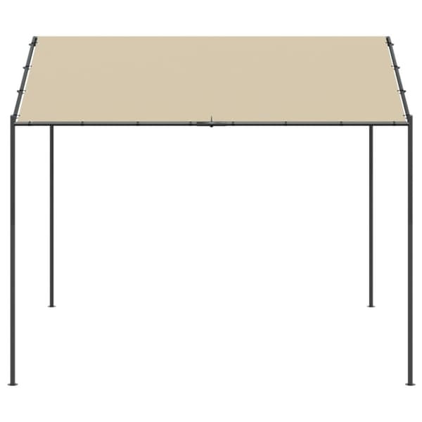 Telttakatos beige 4x4 m teräs ja kangas
