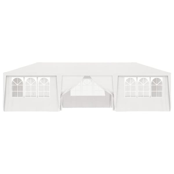 festtelt med sidevægge 4x9 m 90 g/m² hvid