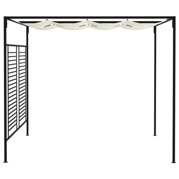 Huvimaja sisäänvedettävä katto 3x4x2,3 m kerma 180 g/m²