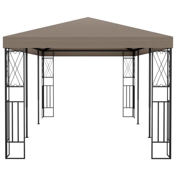 pavillon 6x3 m stof gråbrun