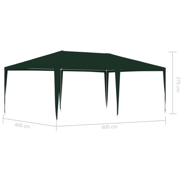 festtelt 4x6 m 90 g/m² grøn
