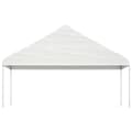 Miniatyrbillede 3 af 6: pavillon med tag 20,07x5,88x3,75 m polyethylen hvid