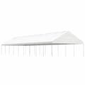 Miniatyrbillede 1 af 6: pavillon med tag 20,07x5,88x3,75 m polyethylen hvid