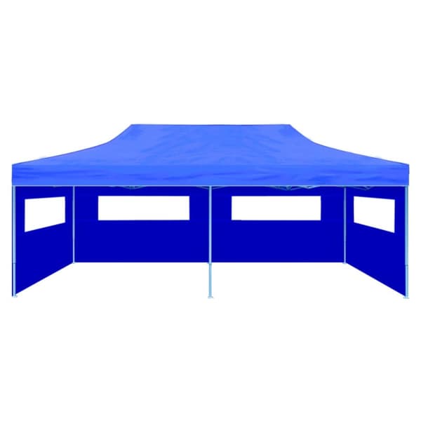 foldbart pop-up-festtelt 3 x 6 m blå