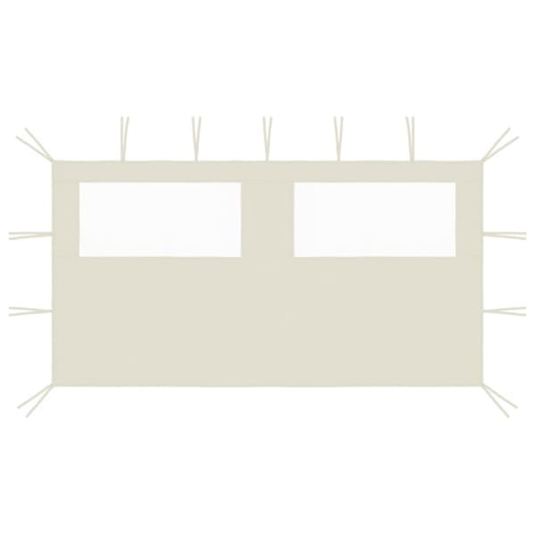 3070421 Gazebo Sidewall with Windows 4x2 m Cream (315310)