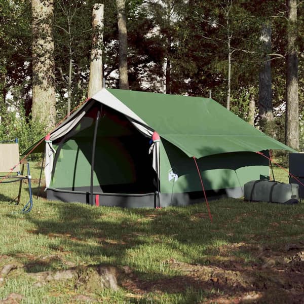 vidaXL 2-personers campingtelt vandtæt grøn