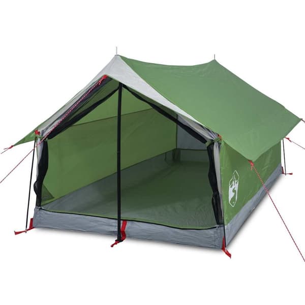 vidaXL 2-personers campingtelt vandtæt grøn