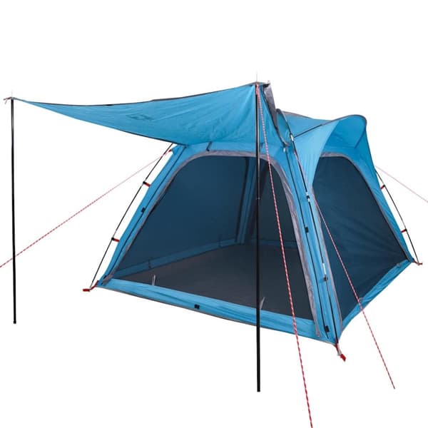 vidaXL 4-personers campingtelt vandtæt quick-release blå