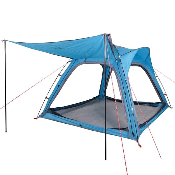 vidaXL 4-personers campingtelt vandtæt quick-release blå