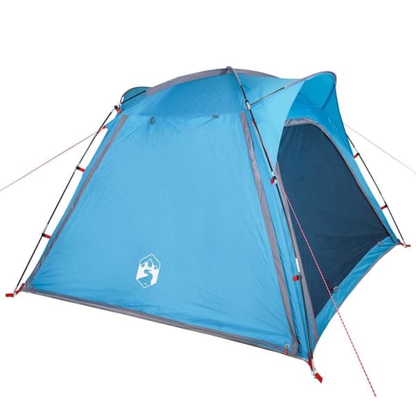 vidaXL 4-personers campingtelt vandtæt quick-release blå