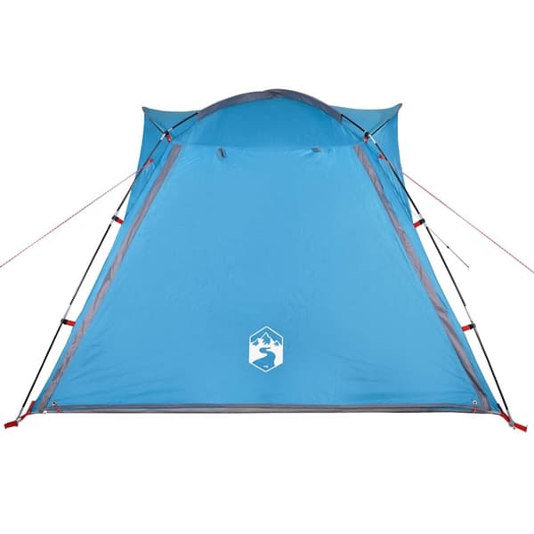 vidaXL 4-personers campingtelt vandtæt quick-release blå